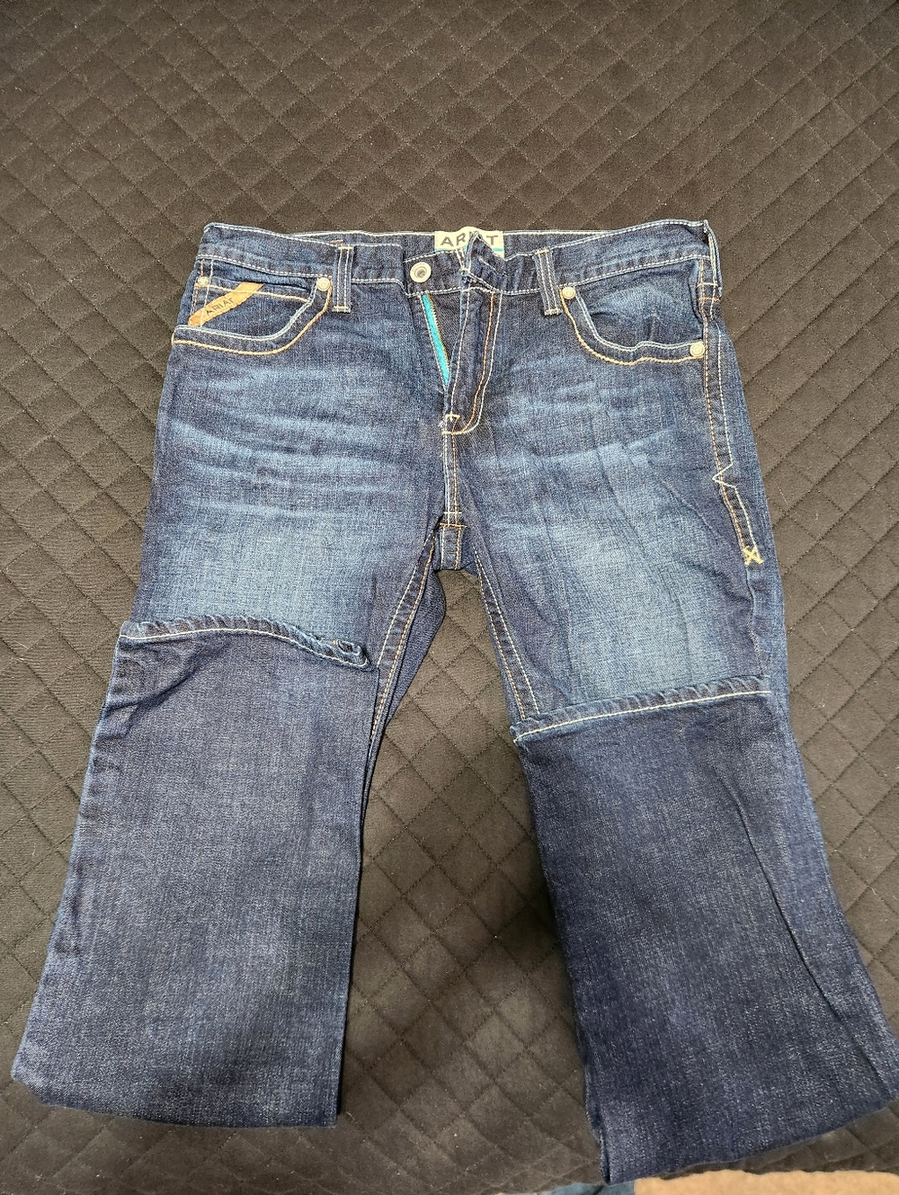 Ariat Blue Jeans M7 34x34 Dark Wash Slim Fit - Picture 2 of 3